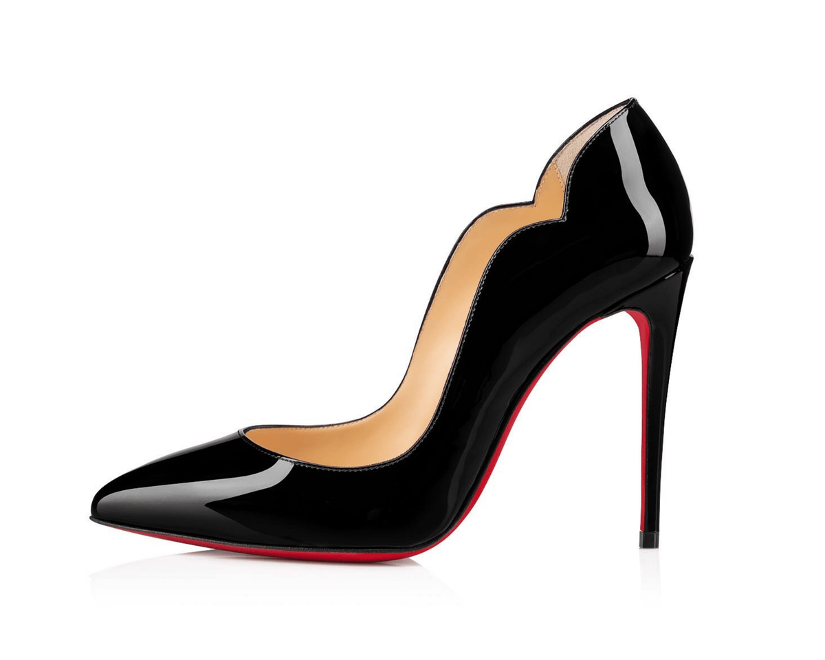 Christian Louboutin Hot Chick Décolleté 100mm Black Patent Leather - OnSize