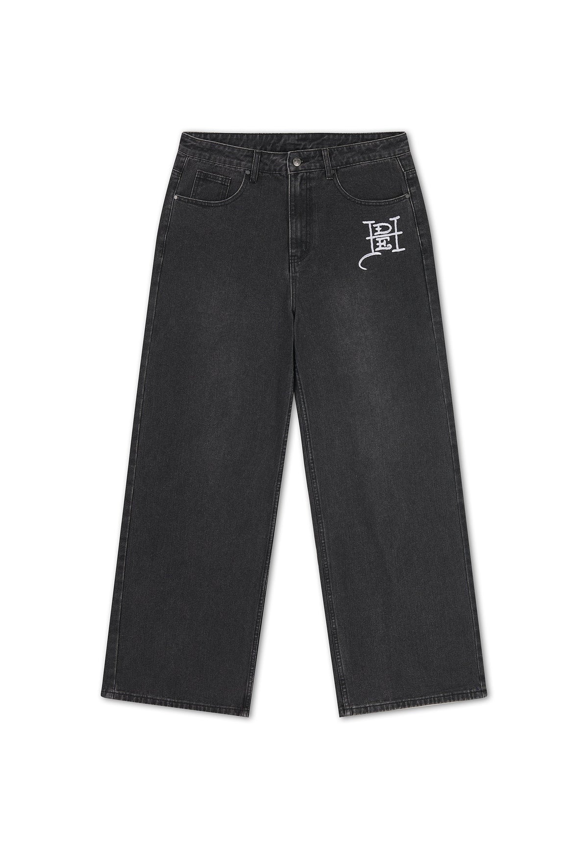 Ed Hardy Gothic Contrast Cross Xxtra Jeans Washed Black - OnSize