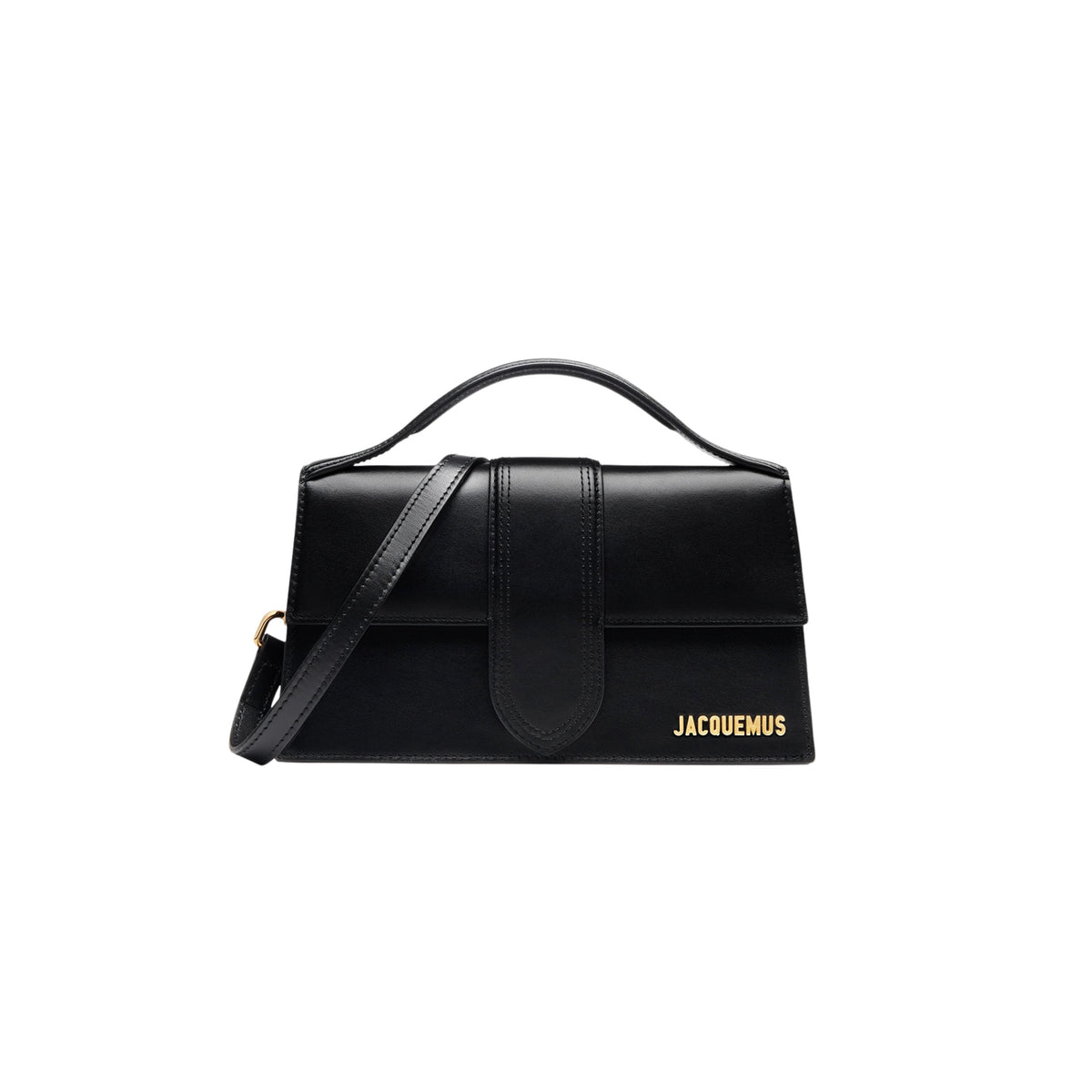 Jacquemus Le grand Bambino Crossbody Strap Handbag Black - OnSize