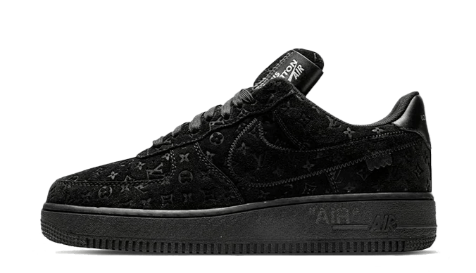 Louis Vuitton Nike Air Force 1 Low By Virgil Abloh Black - OnSize