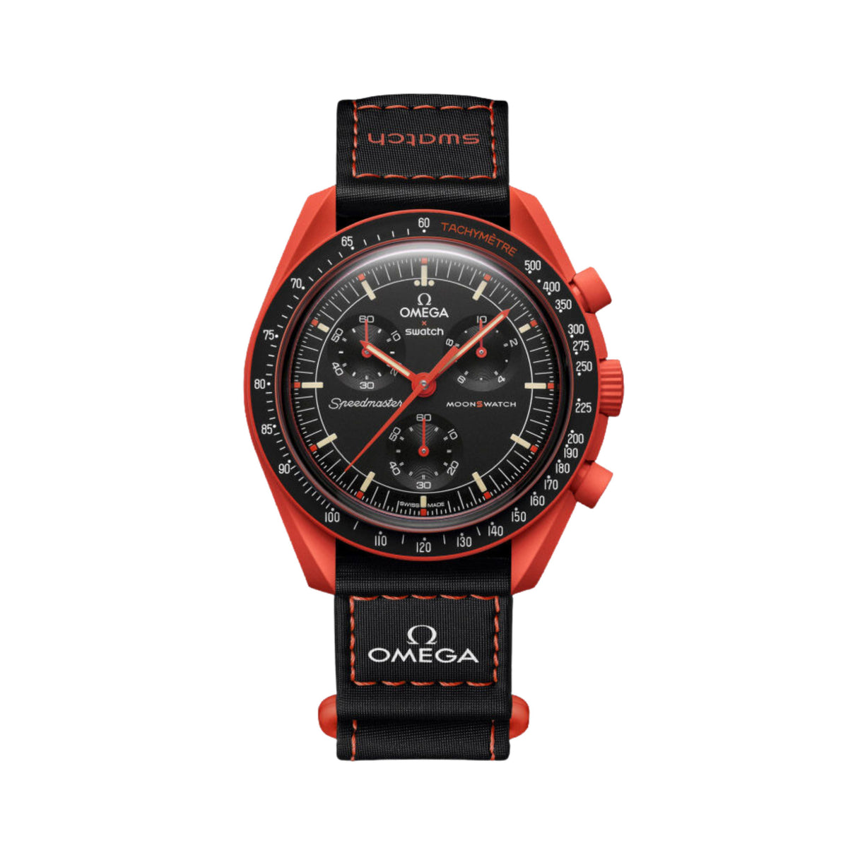 Swatch x Omega Bioceramic Moonswatch Mission On Earth Lava - OnSize