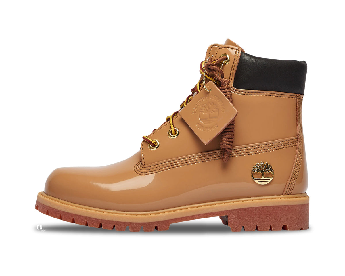 Timberland 6" Premium Waterproof Patent Boots Finch Wheat - OnSize