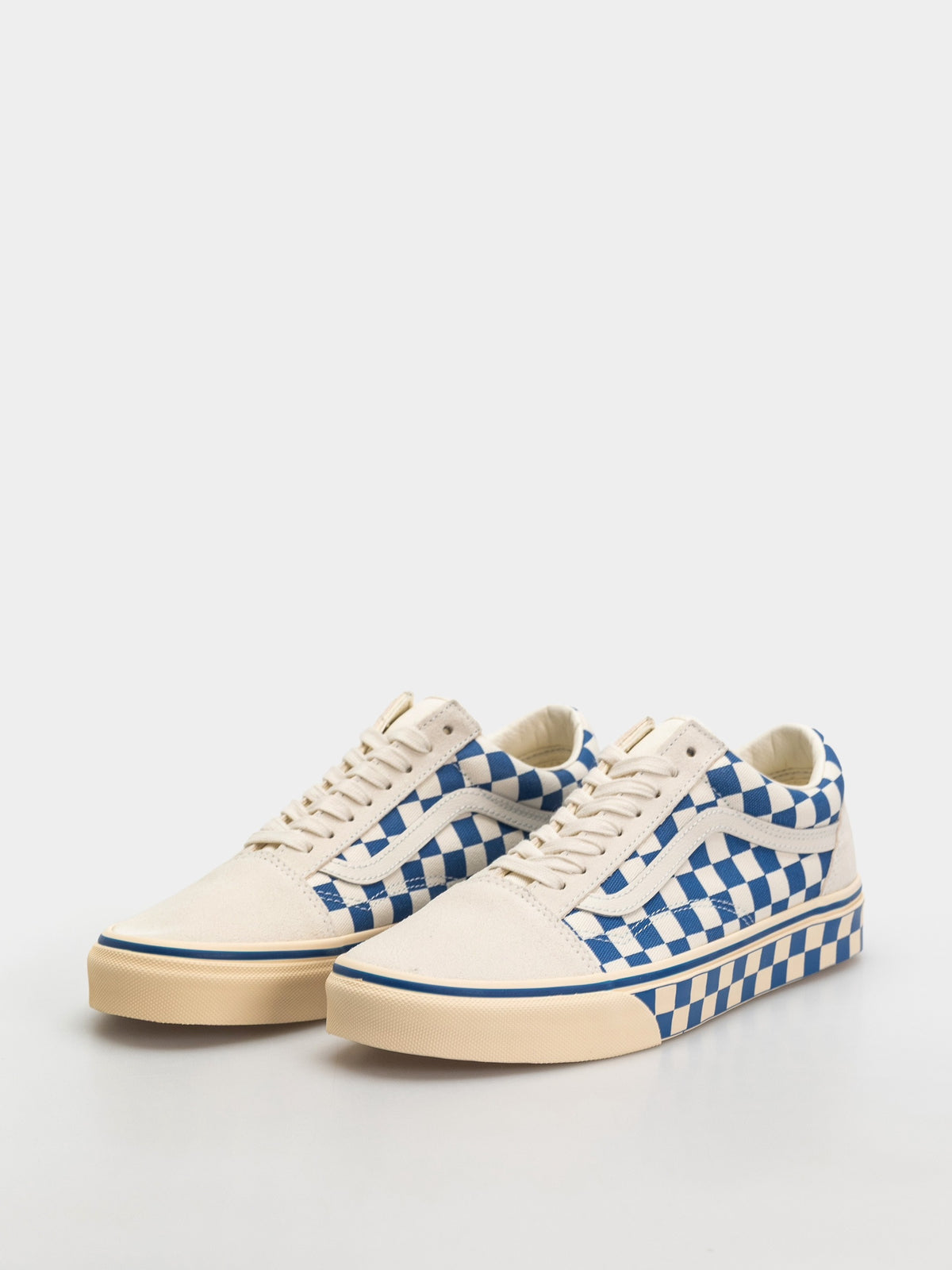 Vans Old Skool Checkerboard Navy Marshmallow - OnSize