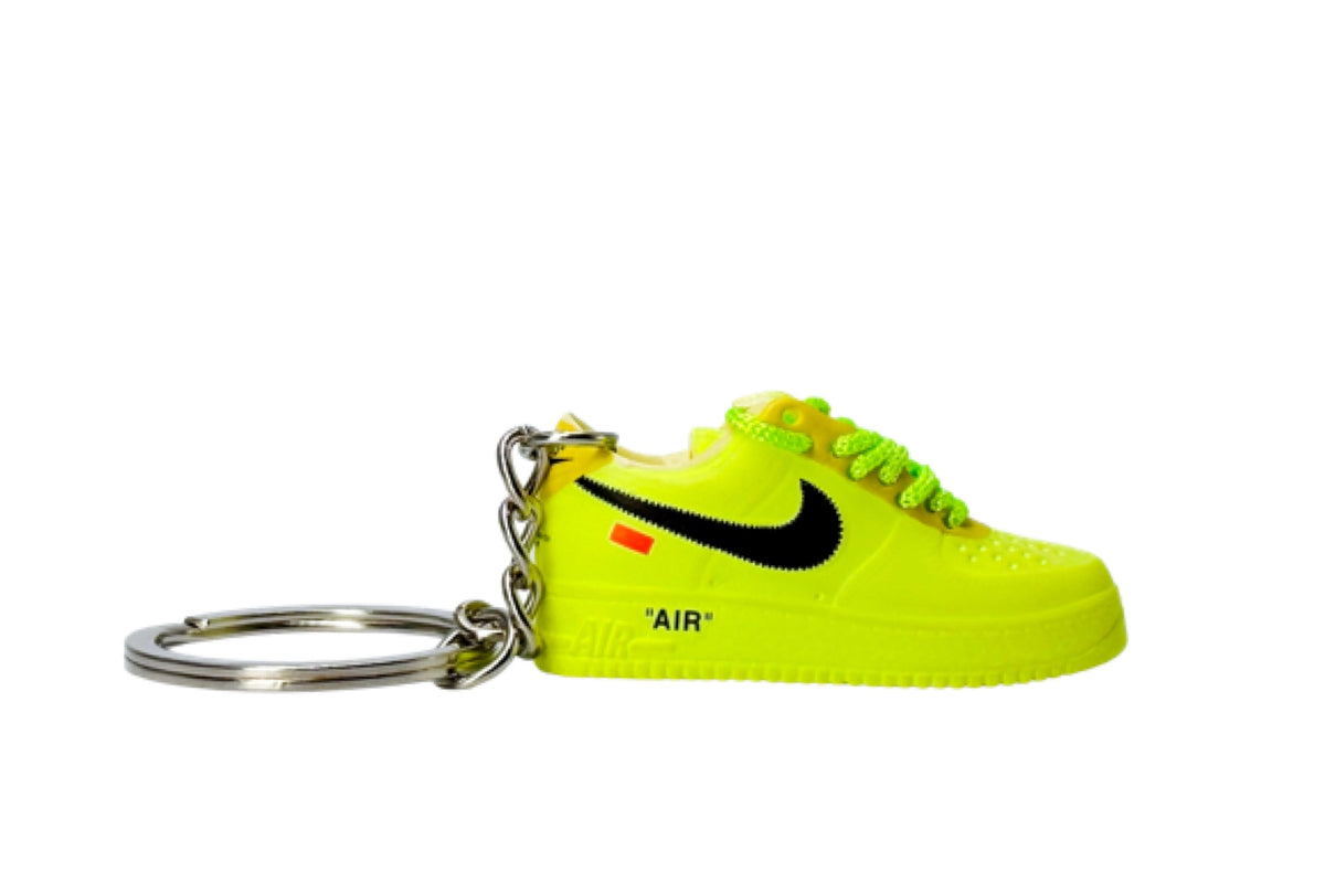 Keychain - Nike Air Force 1 Low Off-White Volt - OnSize