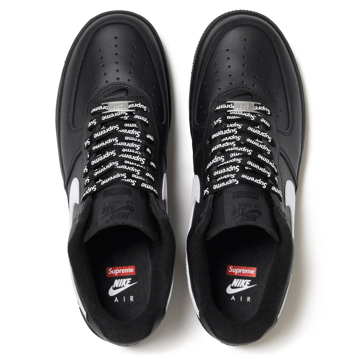 Nike Air Force 1 Low Supreme Black White - OnSize